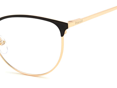 Premium Women Polaroid Eyeglasses: PLD D443 - Black & Gold - SpecSMART Eye Clinic (Zoom View)